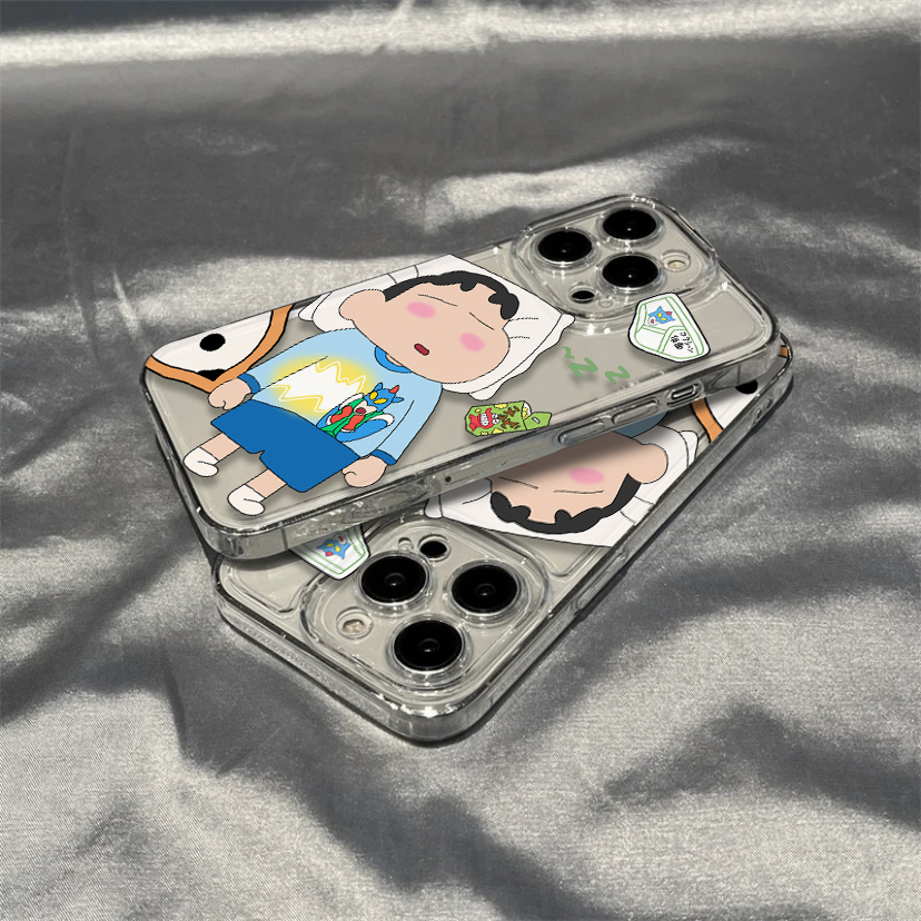 小新睡觉啦苹果15手机壳iPhone14promax新7/8plus软壳13/12/11/xr