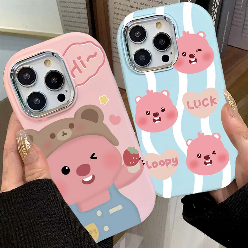 波浪纹露比iphone15苹果手机壳14promax新款13防摔创意个性小众女