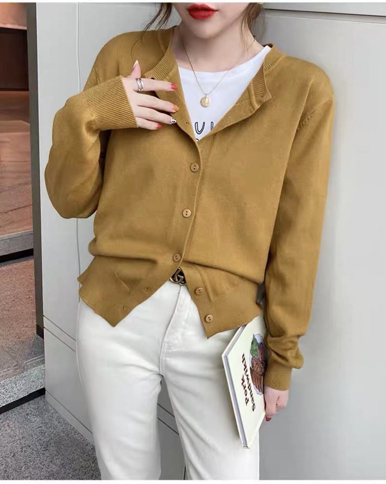 上衣打底衫毛衣长袖针织衫百搭女装