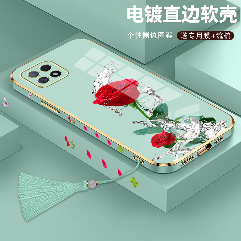 OPPOA72手机壳OPPOA35直边电镀软壳OPPOa32镜头全包新款潮男女opp