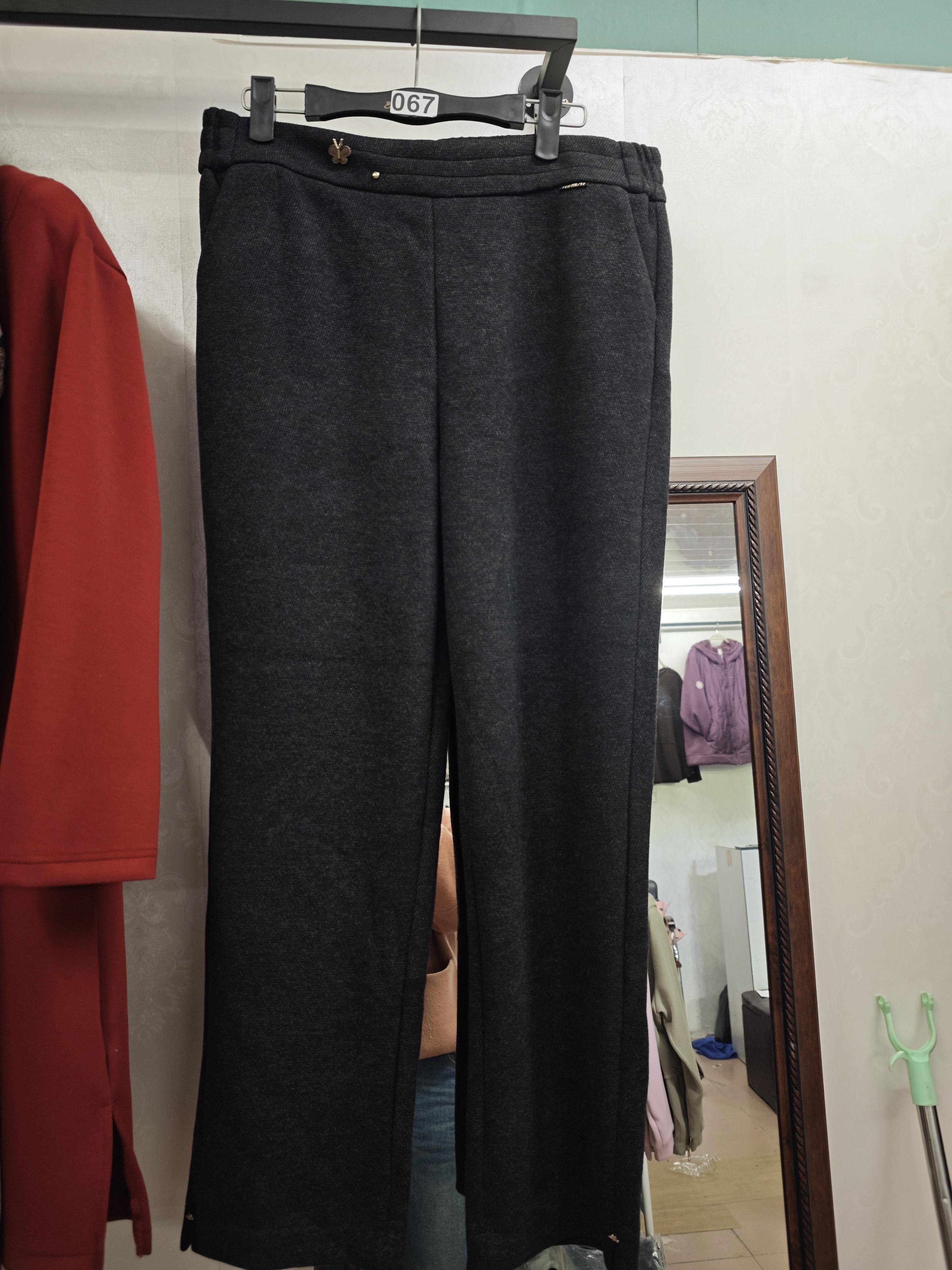 时尚高腰显瘦直筒休闲裤女秋冬季百搭垂感长裤