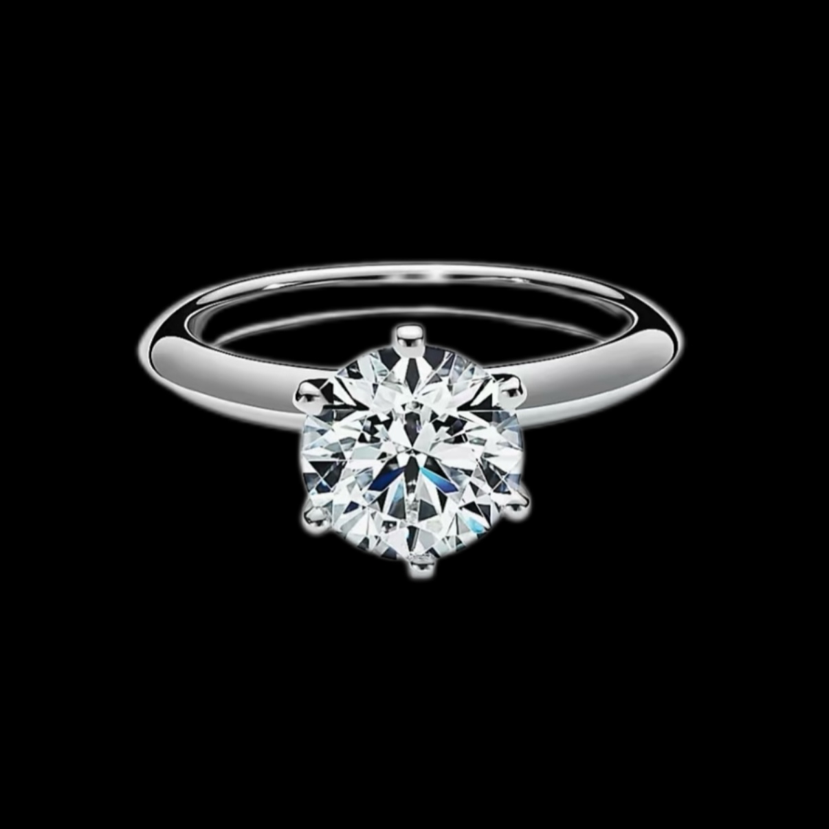 实验室培育钻石钻小恋T六爪刀刃臂钻戒经典18k金人工培育钻戒婚戒