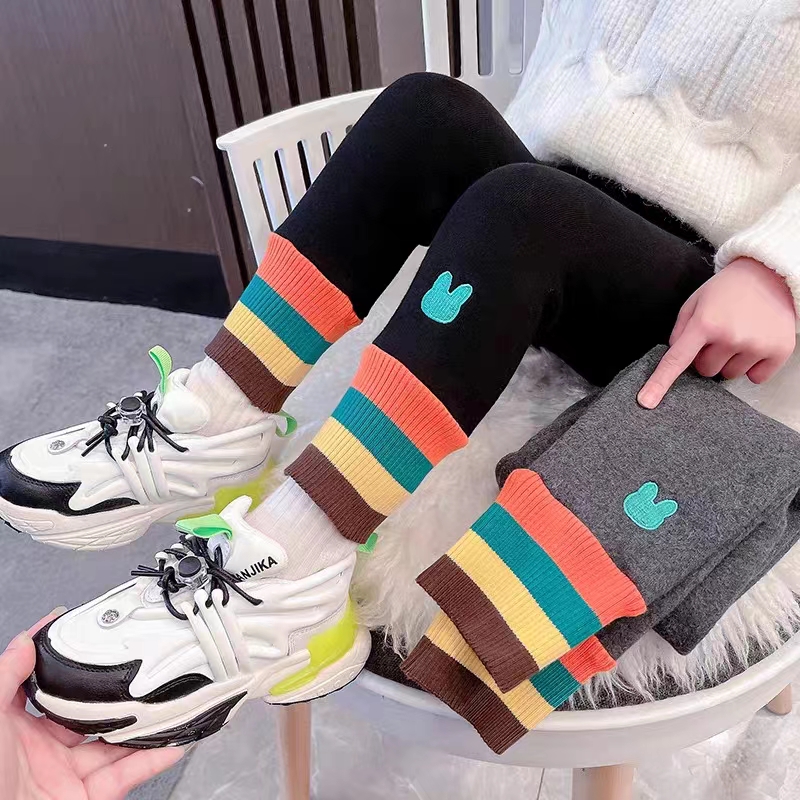 【加绒款】儿童秋季加绒打底裤女童小童秋款保暖裤子