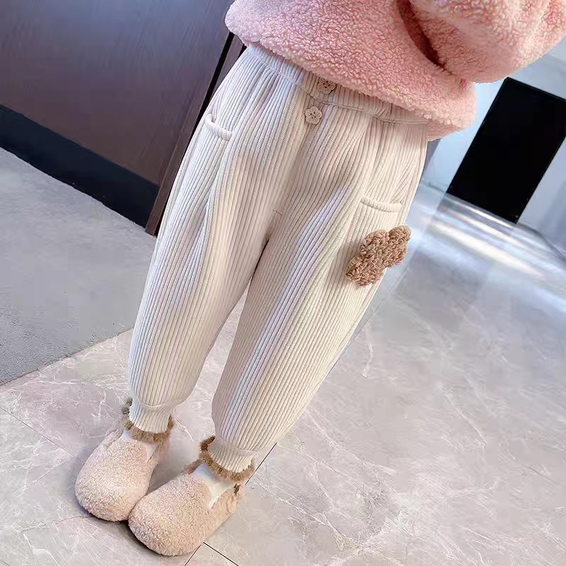 儿童冬季加绒加厚一件过冬棉裤宝宝冬装裤子休闲裤外穿冬款小童