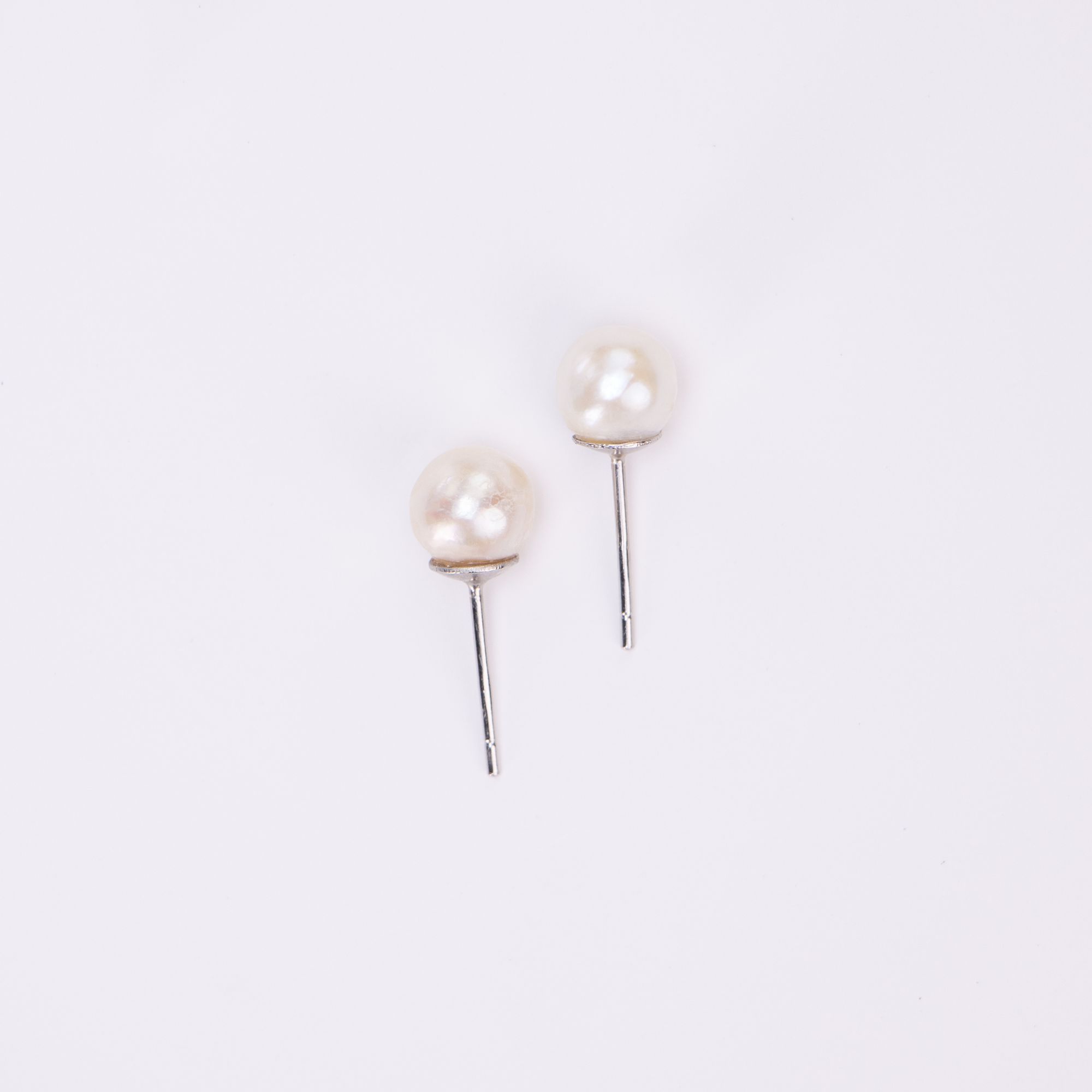 【奥萝拉珠宝】 海水珍珠 耳钉  7MM 白色 轻奢 时尚 百搭#SD027