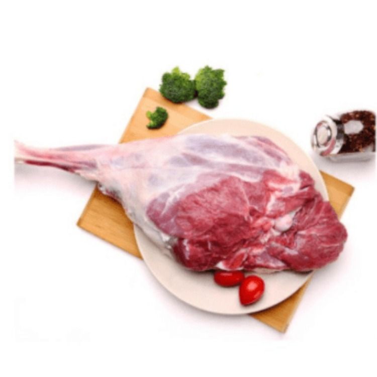 新鲜羊腿肉约500g（默认称重后宰块）