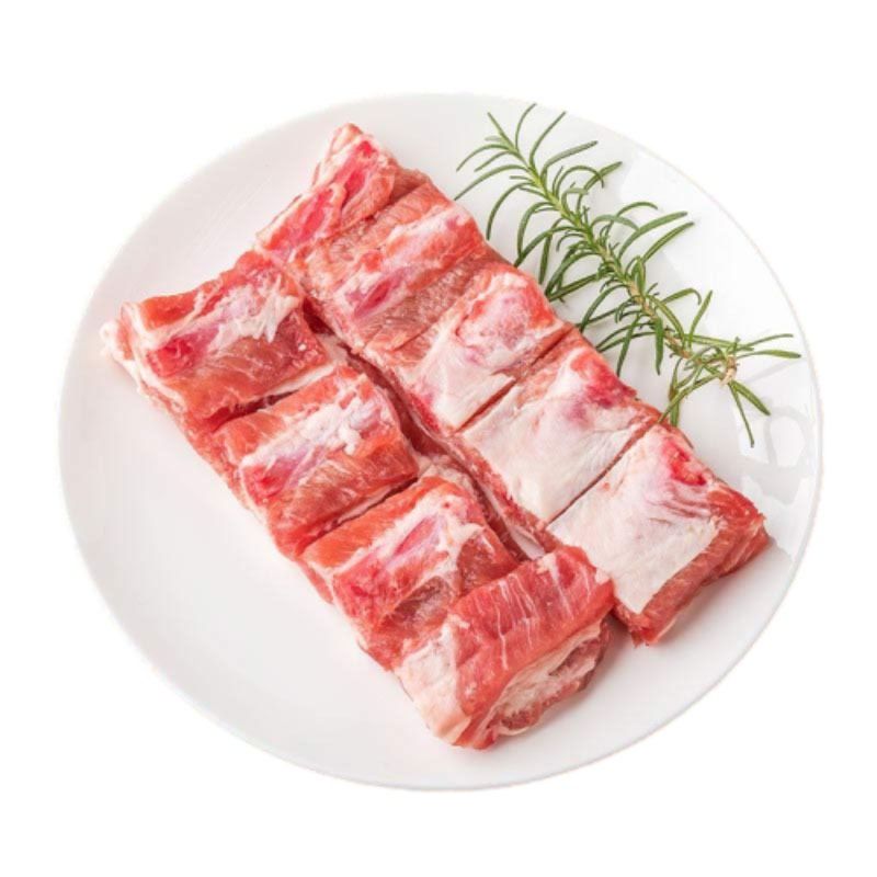 农家猪肉/鲜猪肋排【带脊骨】约2斤/份（默认切块）
