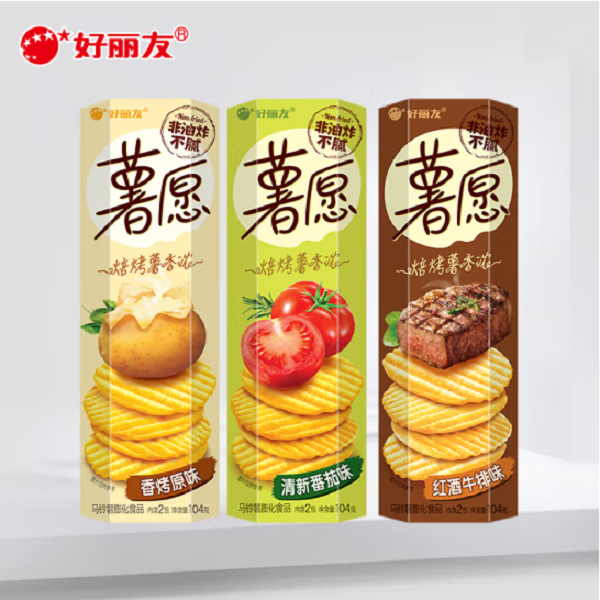 好丽友（orion）薯片 薯愿三连罐（96g*3）