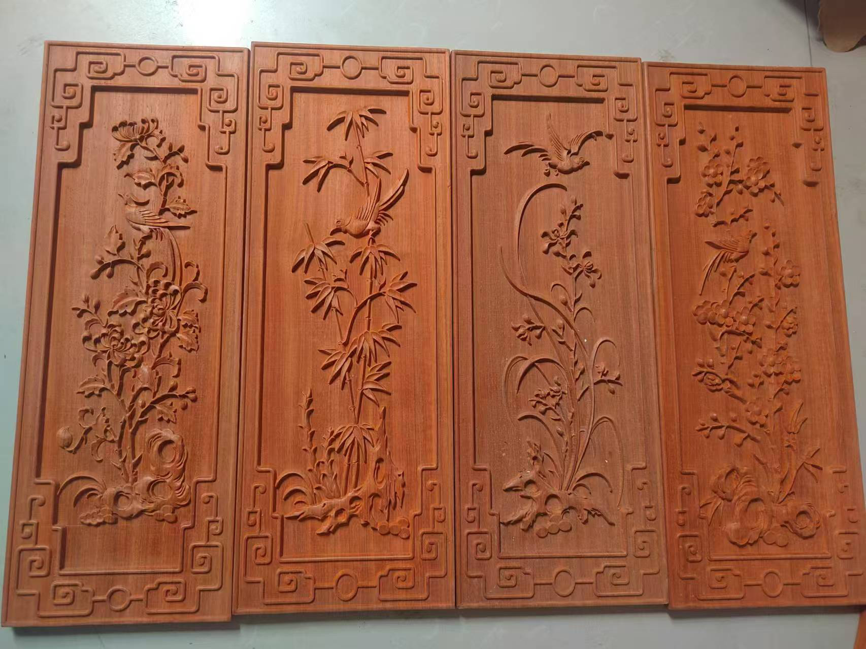 檀木雕花板通花板