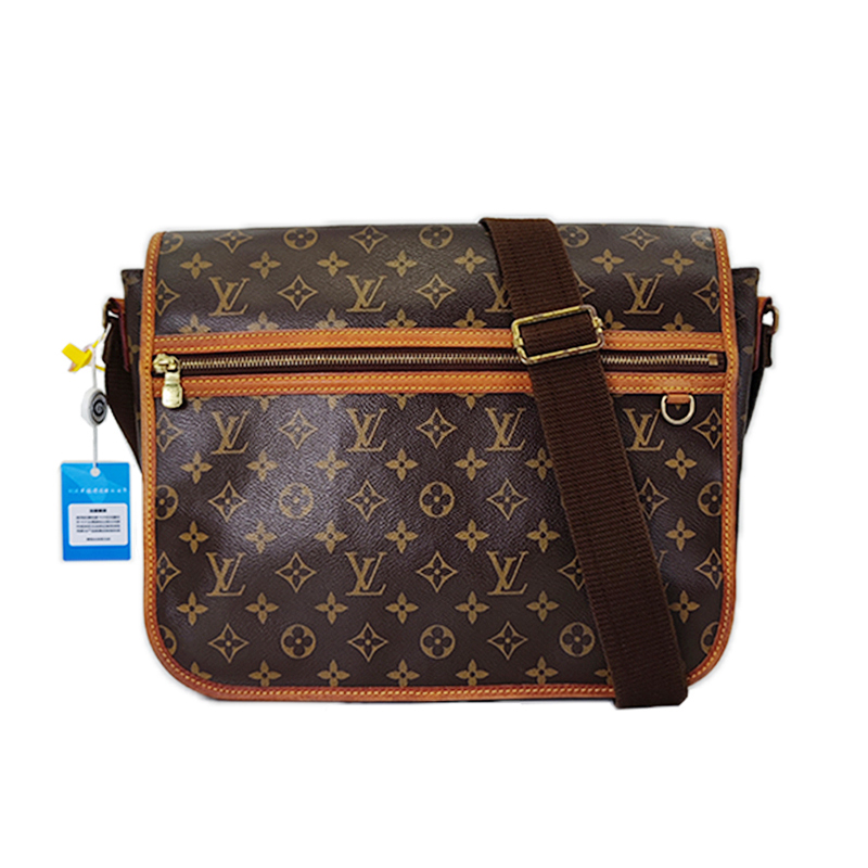 90新 LouisVuitton/路易威登 棕色男士单肩斜跨包经典老花邮差包