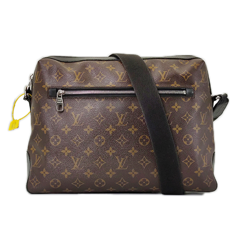 95新 LouisVuitton/路易威登 棕色男士老花邮差包时尚单肩斜挎包