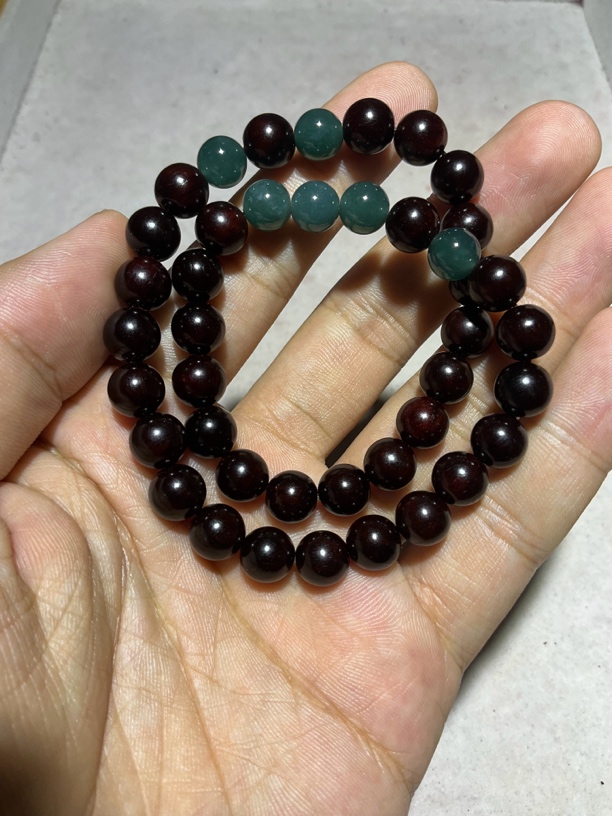 0.8双圈翡翠印度小叶紫檀