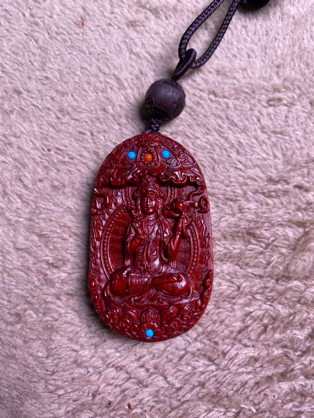 印度小叶紫檀十二生肖守护牌3×5×1cm镶嵌藏银可旋转，拍下备注生肖