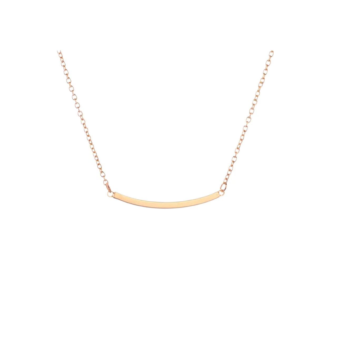 铜合金项链 时尚简约横条项链