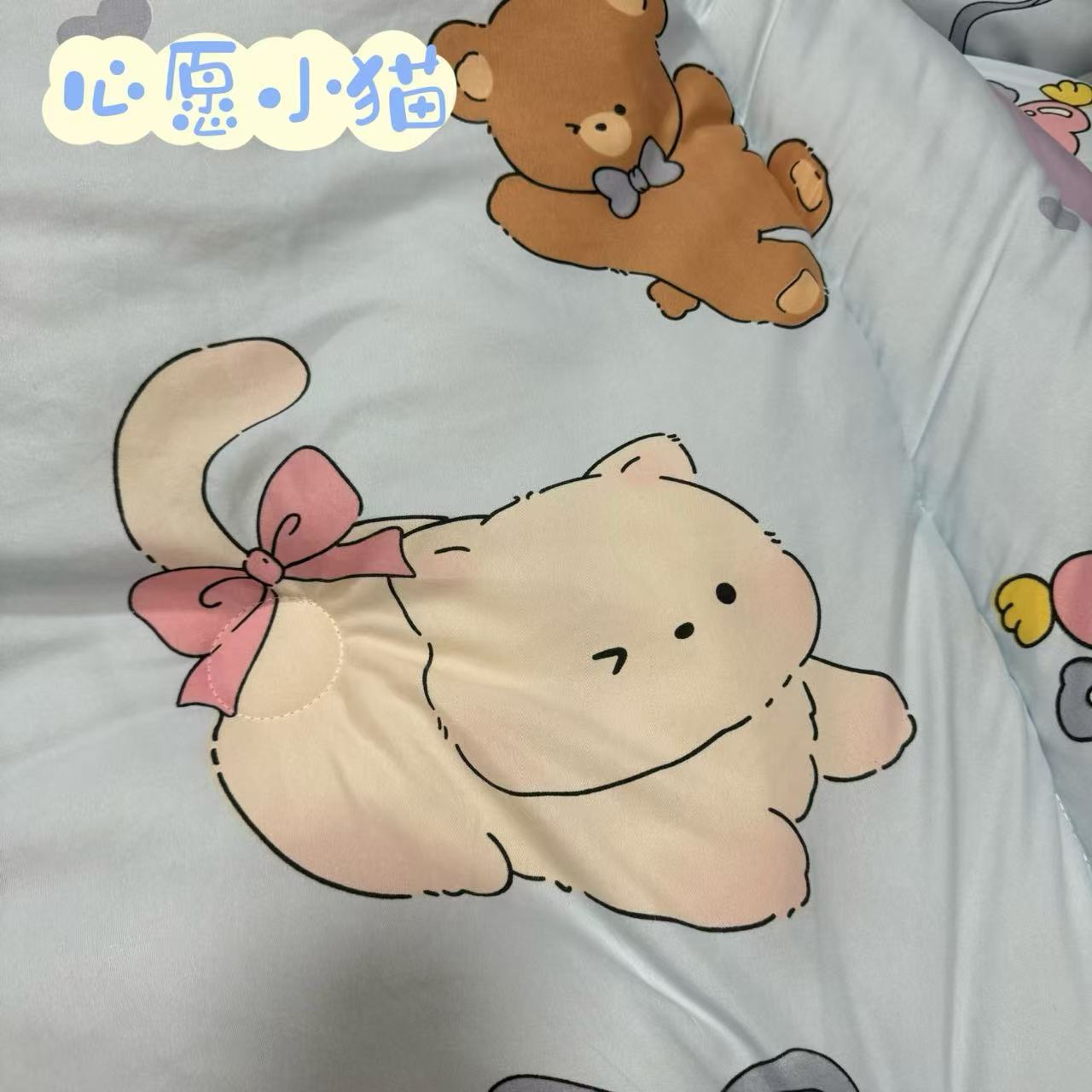 【心愿小猫】200*230四季柔软亲肤春秋被冬被