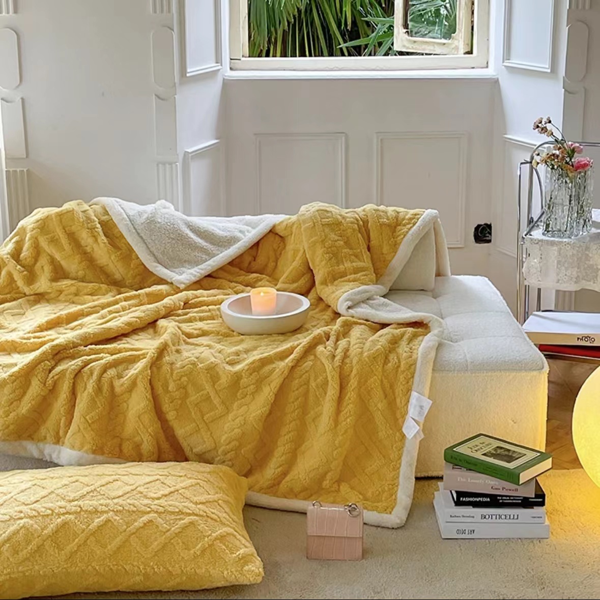 【黄复合】200*230床上多功能牛奶绒加厚被子