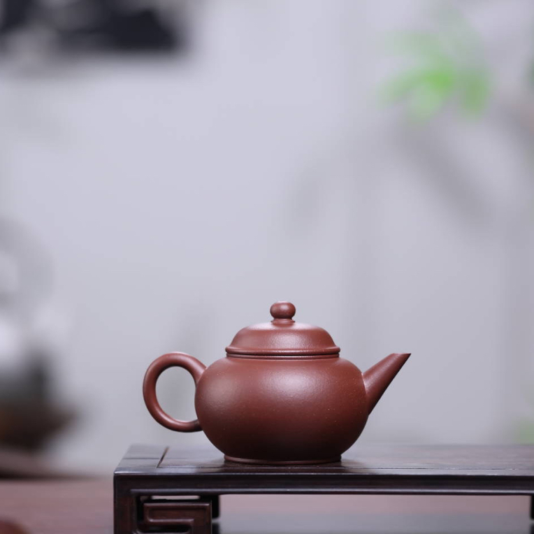小容量水平壶150CC半手工紫砂壶原矿薄胎