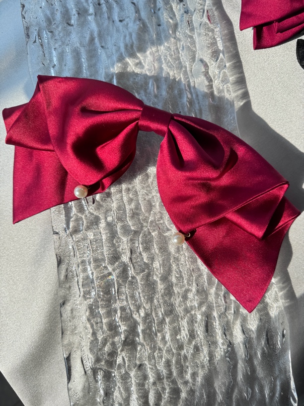 红色韩国布艺弹夹