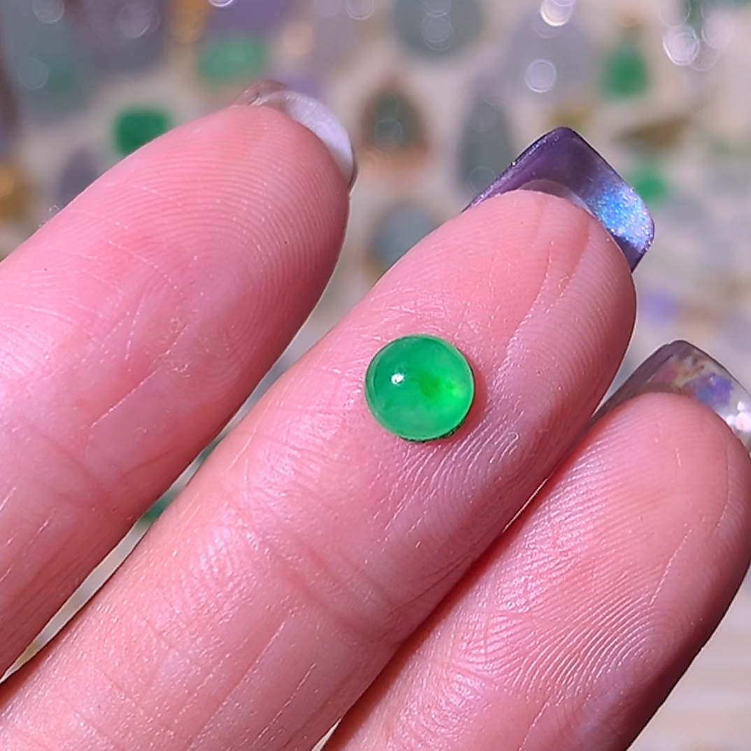 冰阳绿蛋面精致细腻满色