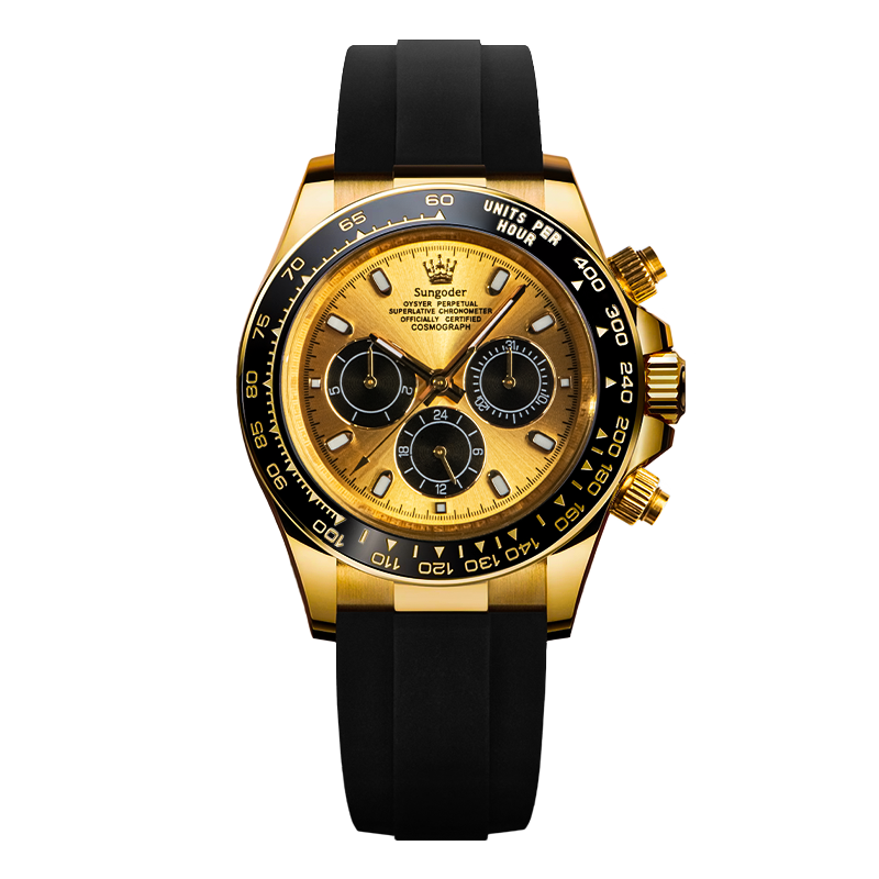 【万象直发】金迪橡胶自动机械腕表经典男士多功能百搭高档夜光手表