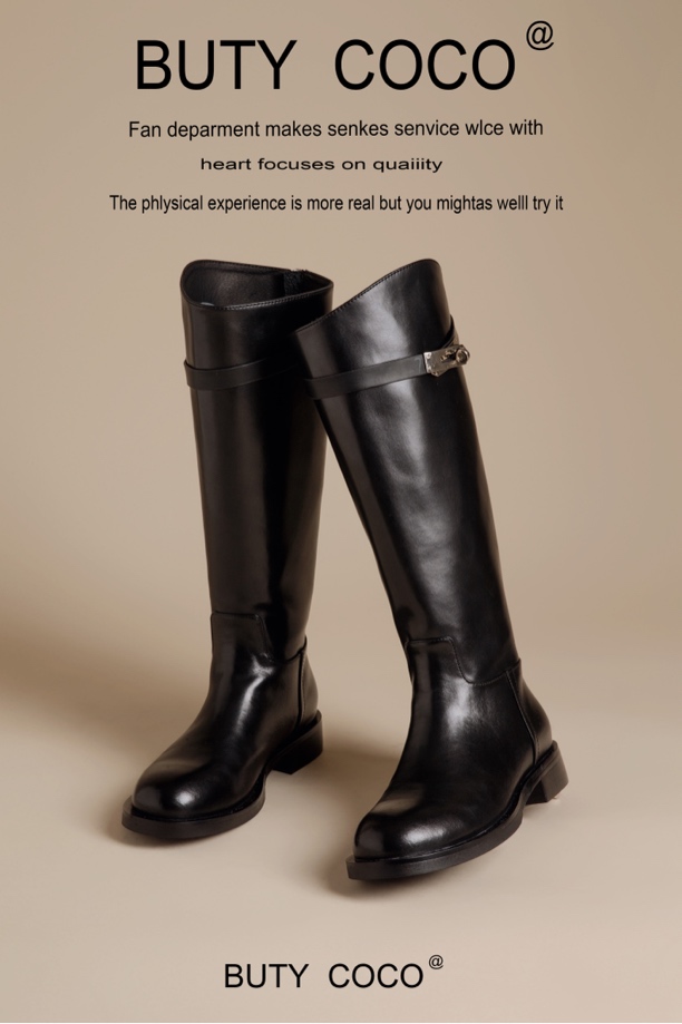骑士靴长筒靴女靴长靴时尚2025新款爆款靴子轻奢鞋子高筒靴1203-6