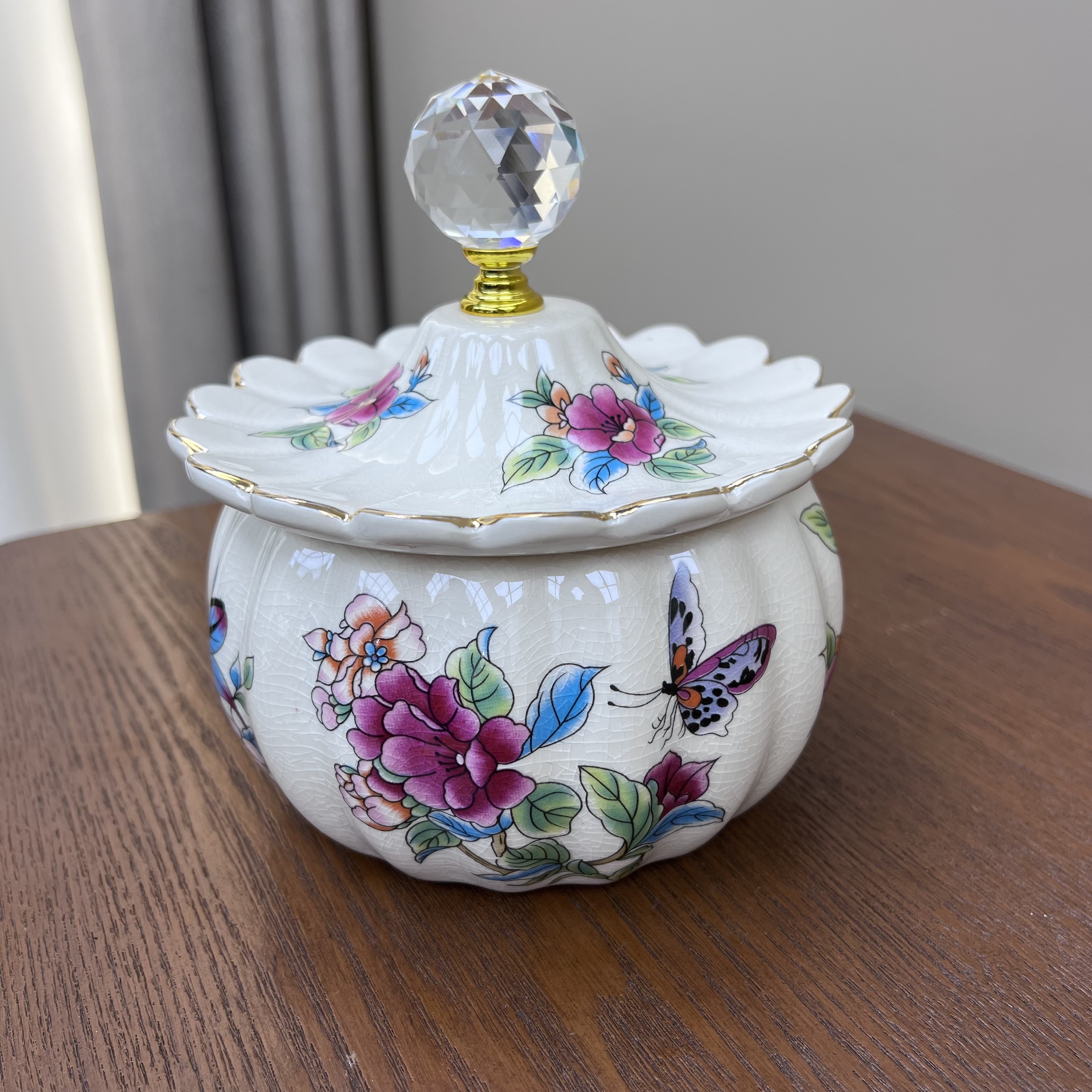 美式奢华创意陶瓷储物罐糖果罐零食收纳盒饰品收纳盒家居饰品摆件