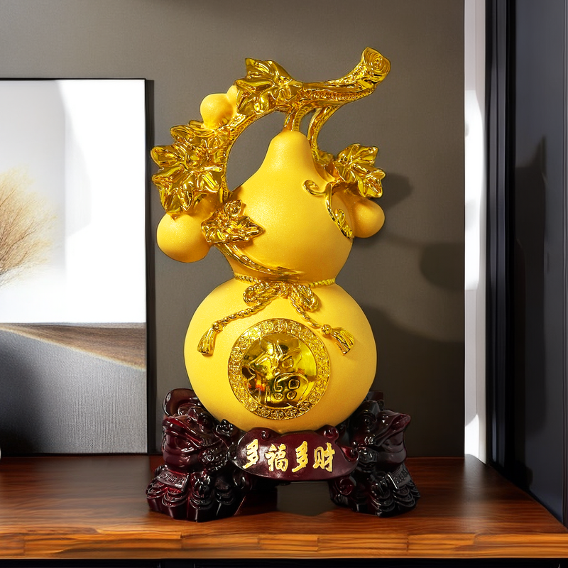 多福高档创意家居客厅卧室电视柜酒柜装饰品葫芦桌面摆件工艺品
