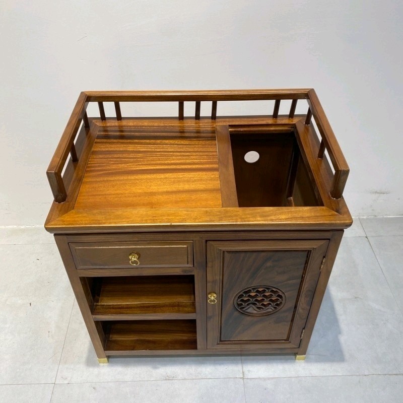 胡桃木【雅典茶水柜】茶柜矮柜简约古典置物