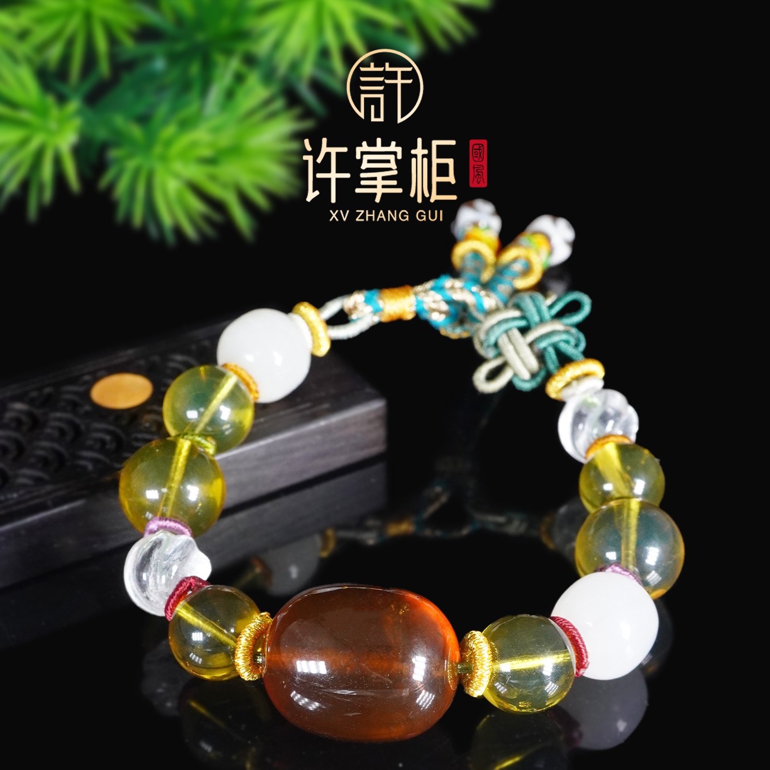 许掌柜｜天然琥珀设计款枣珠手串手饰气质百搭精美个性经典精致