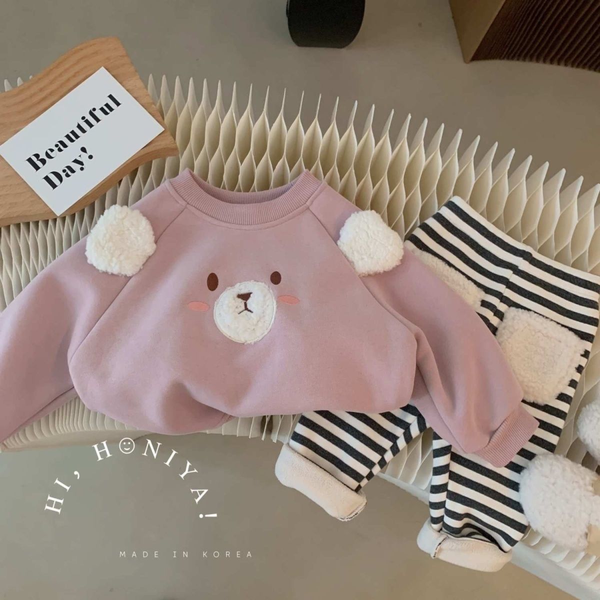 韩版女婴儿衣服女童可爱卫衣套装春秋季洋气短裙一周岁棉两件套