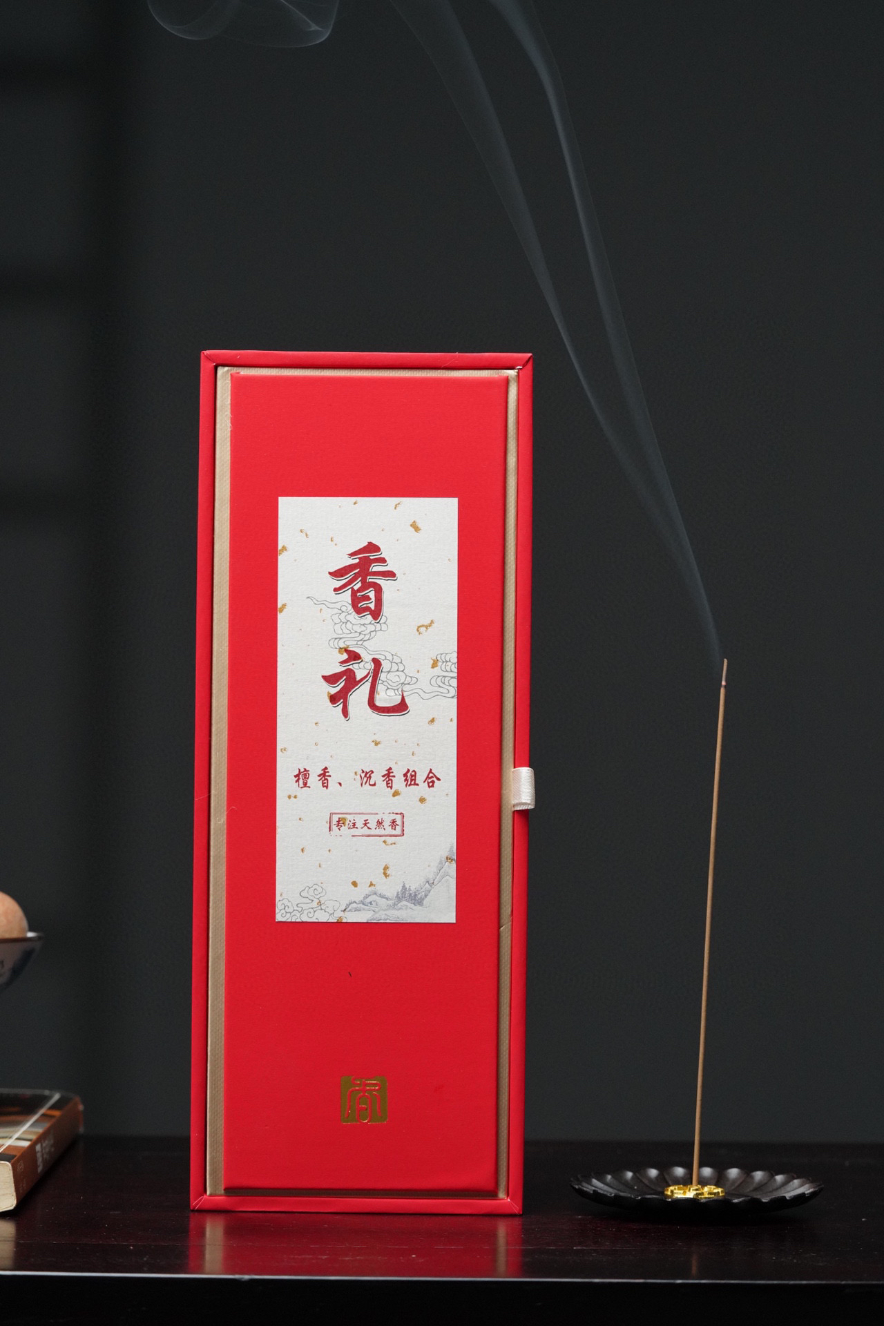 【印度十年老山檀香+芽庄沉香 】线香 各10克 礼盒装， 闻起来舒适