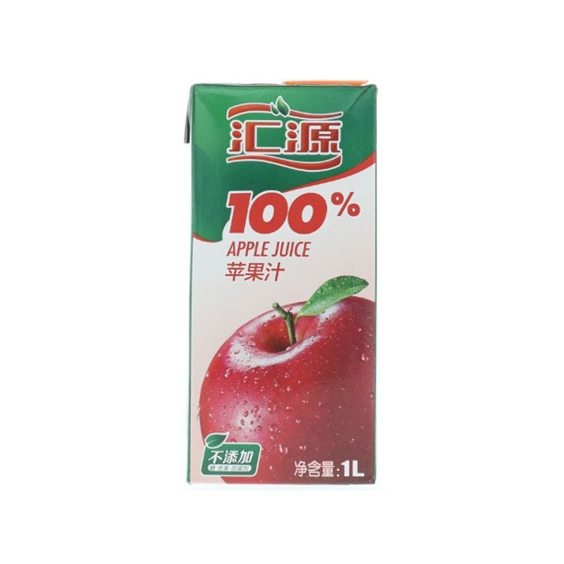汇源100％苗条装康美包苹果汁1L/盒