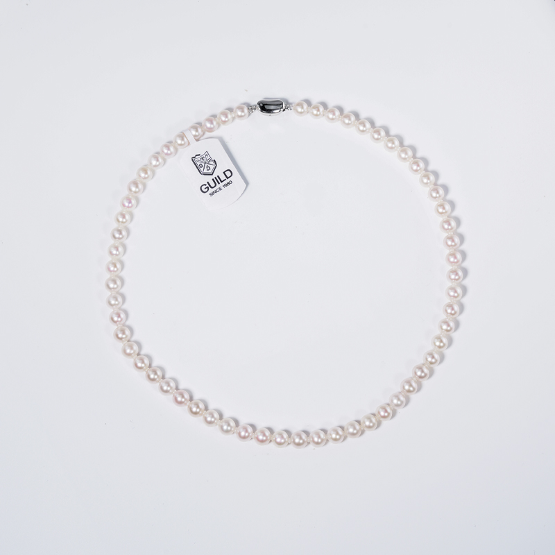 Gloire/古名【乐乐】S925银淡水无核珍珠带大证6.5-7.5mm-Z1453