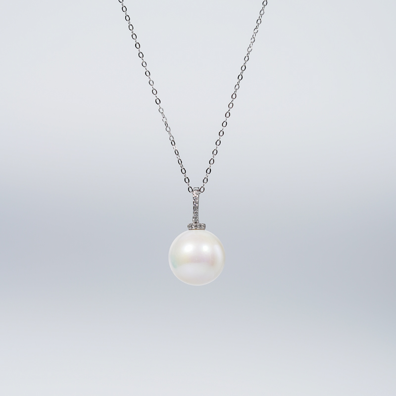 Gloire/古名【媛媛】万能扣 天然淡水珍珠吊坠13-14mm-Z1454