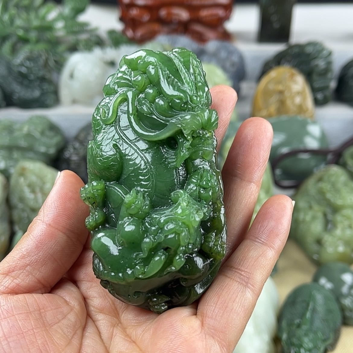 【闪购商品】和田玉挂件未镶嵌鑫*v