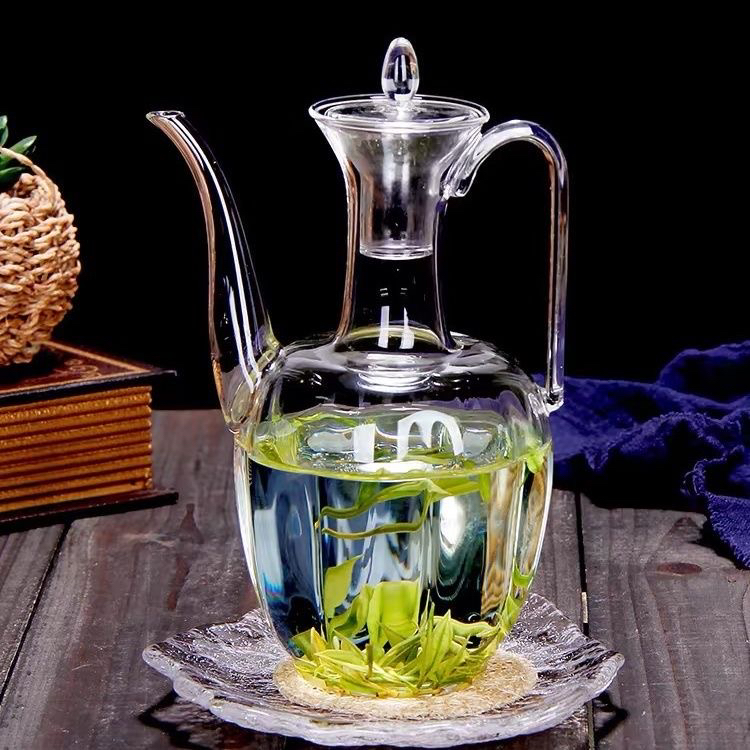 耐热耐高温泡茶茶壶水壶玻璃贵妃绿茶专用煮茶仿宋执壶中式玻璃壶