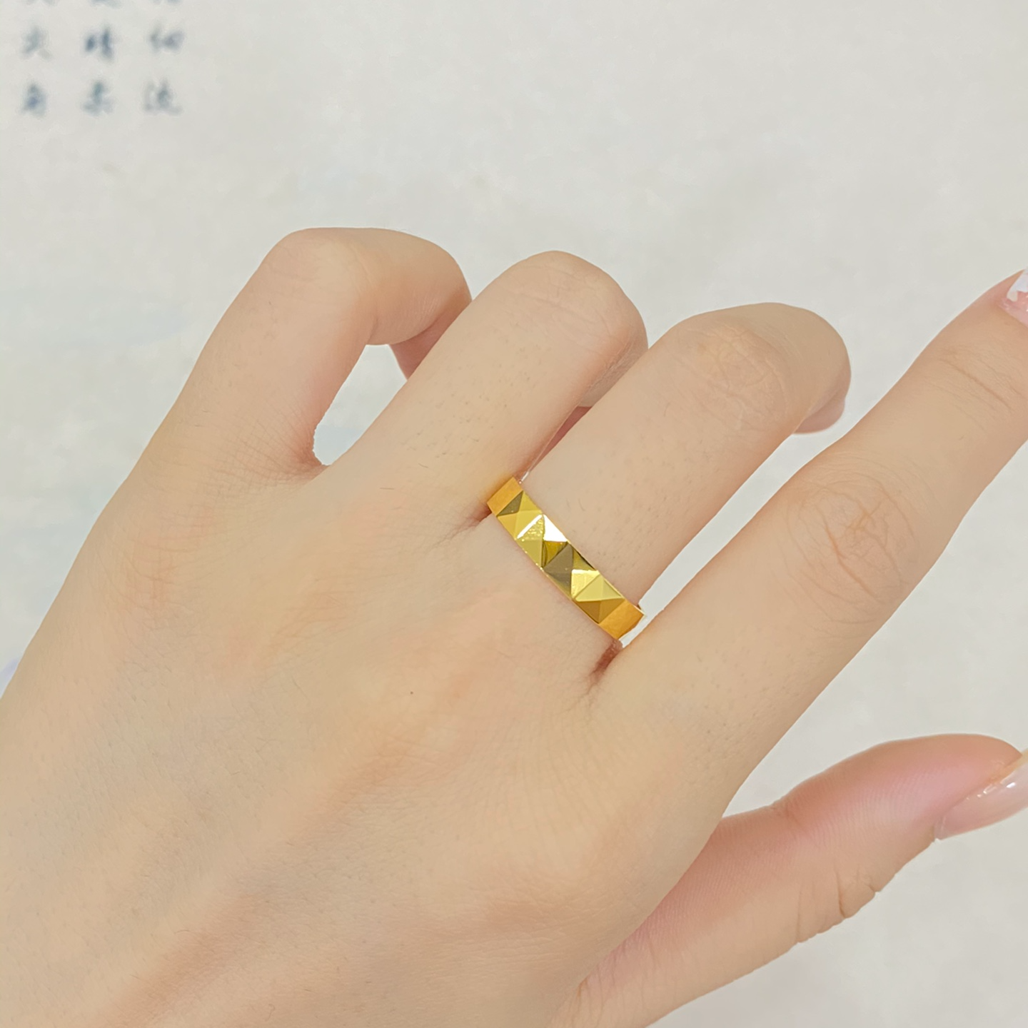 足银戒指 足银戒指 四方菱形戒指 包银简约经典指环时尚精美