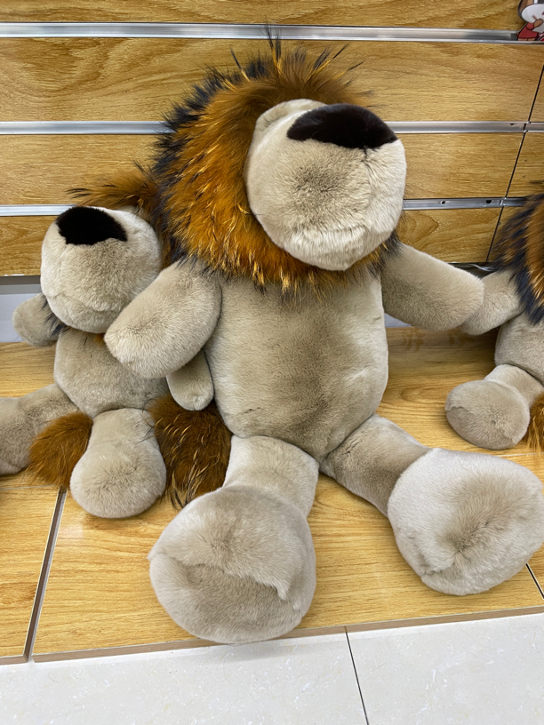 獭兔毛超大型号狮子 公仔玩偶 沙发摆饰 