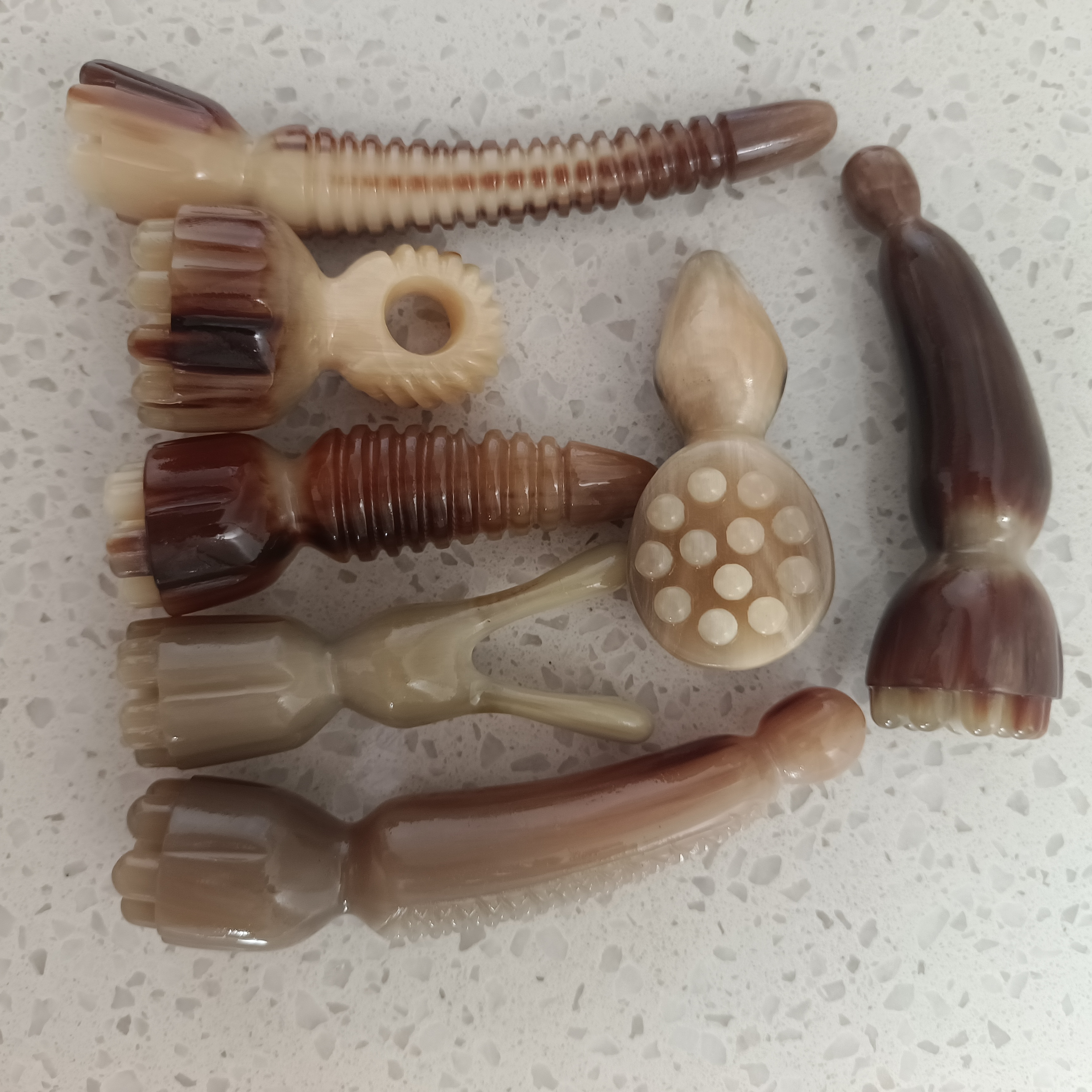 一个装天然牛角一体珠直播间选货链接。
