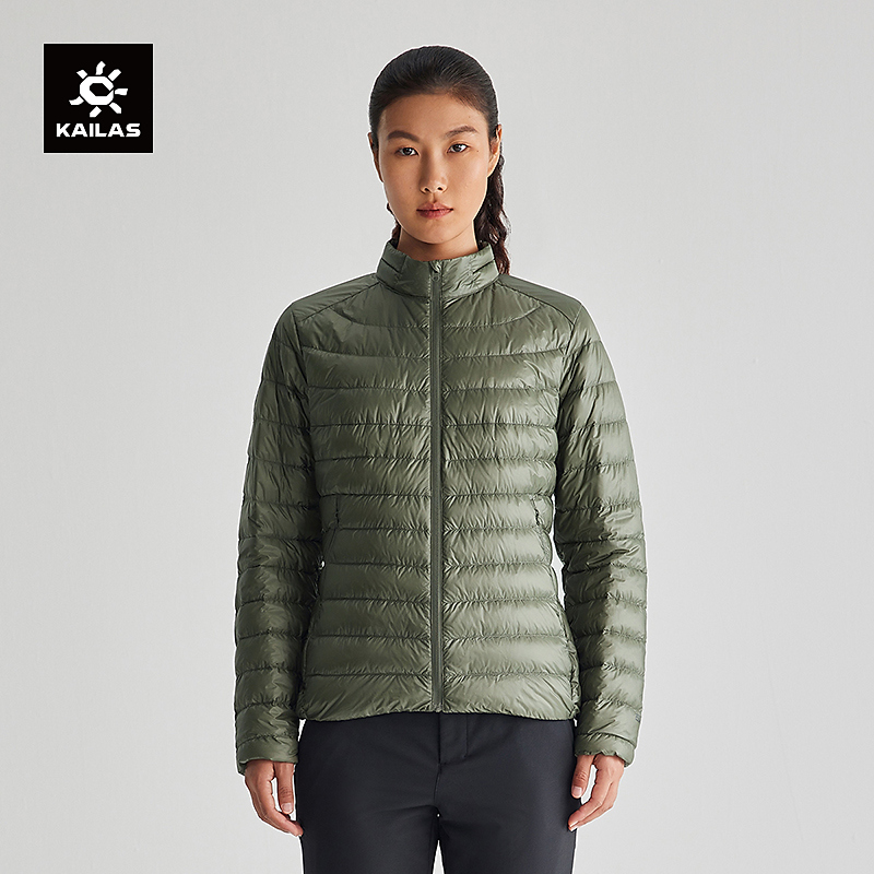 KAILAS凯乐石 轻薄羽绒防风泼水保暖轻便立领鹅绒服女KG2343228