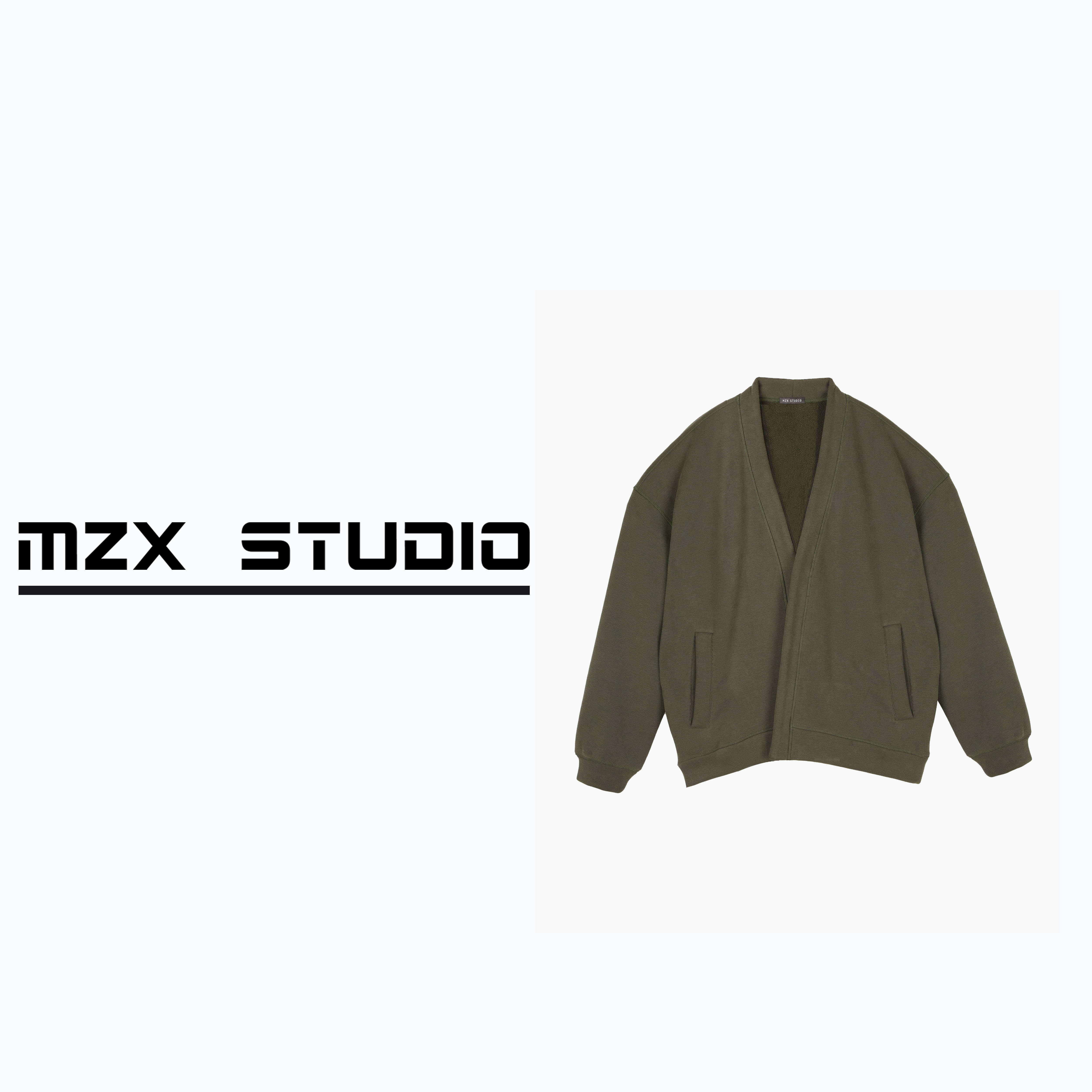 MZX STUDIO 秋冬极简高级感加绒开衫sy8549
