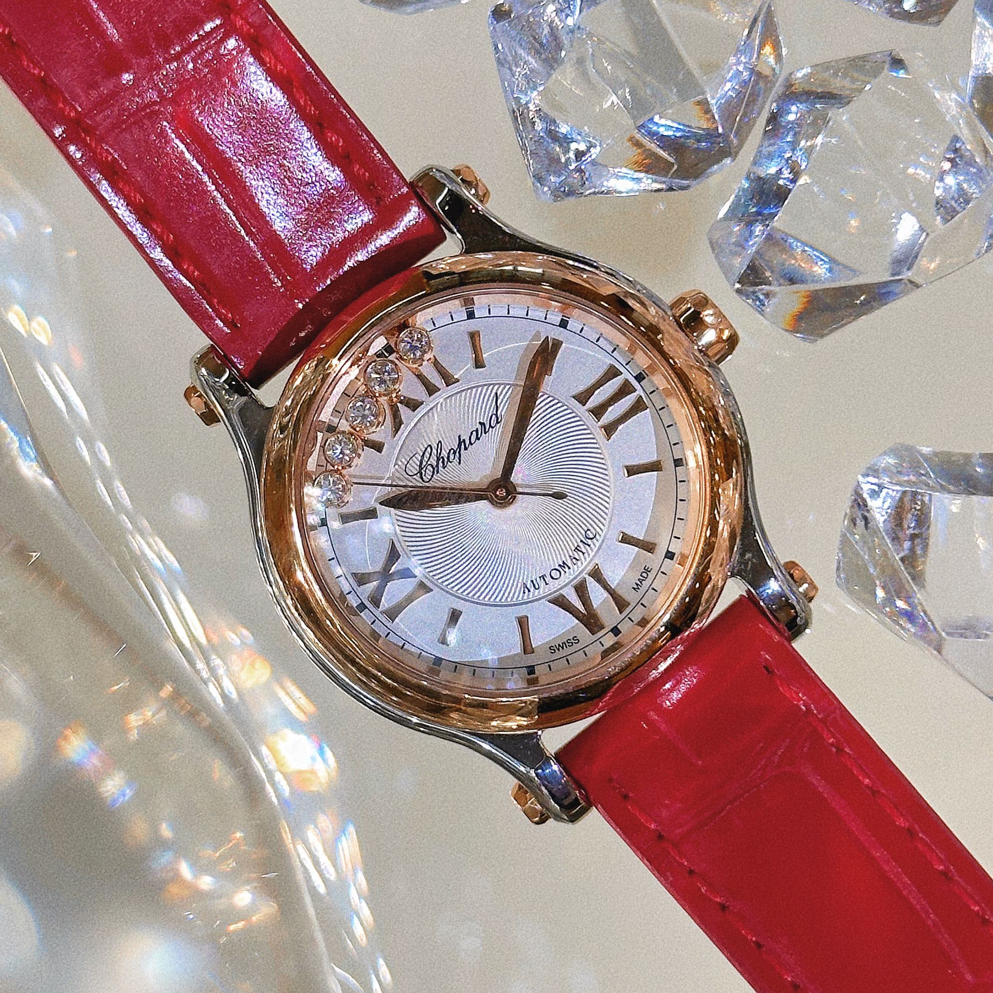 99新 Chopard/萧邦 间金五钻/278573-6013/表径30mm/单