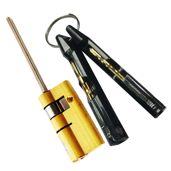 纯铜c型锁芯机械钥匙