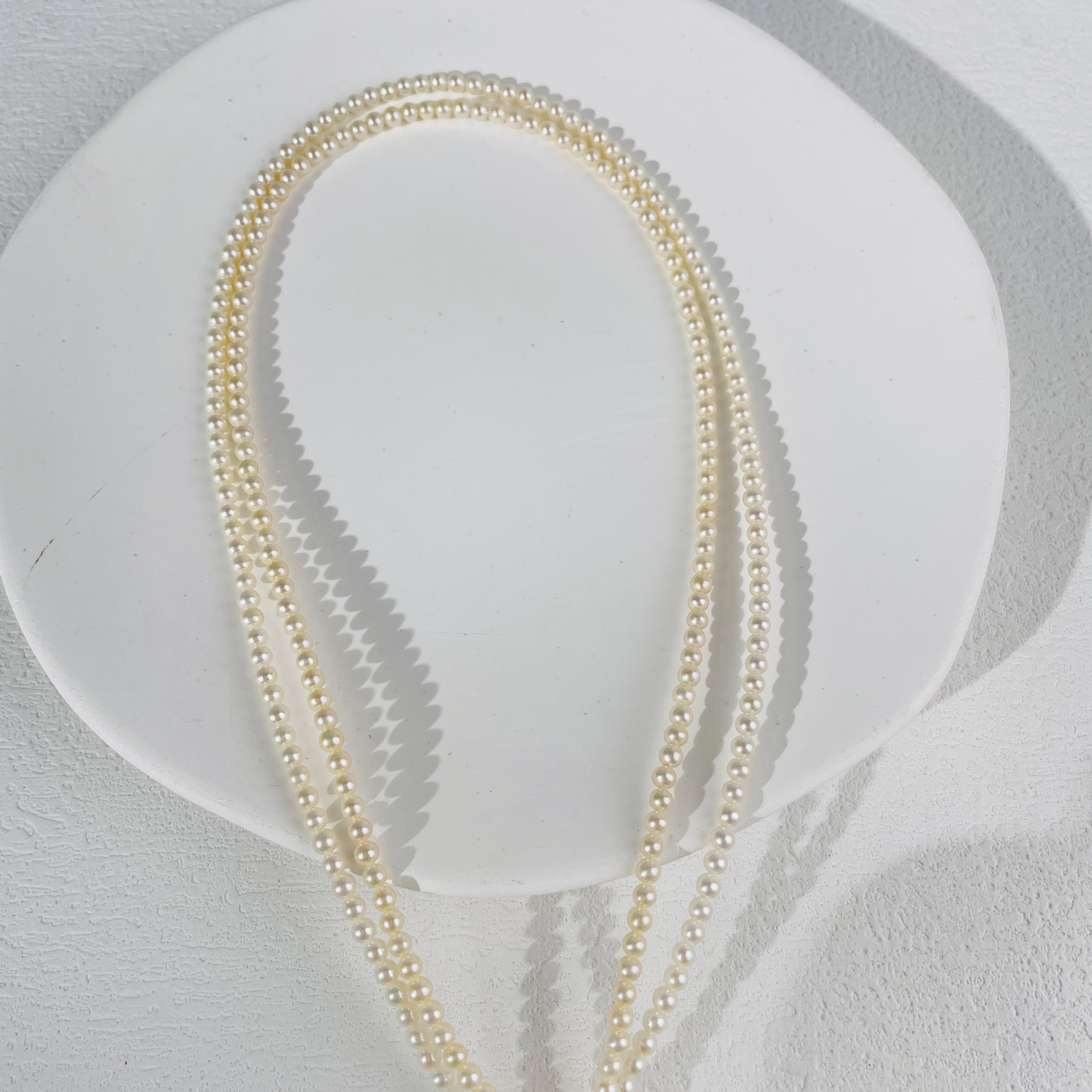 【乔森-甄香】“曼塔玫瑰”淡水小米珍珠项链3-4mm（多样性发一）