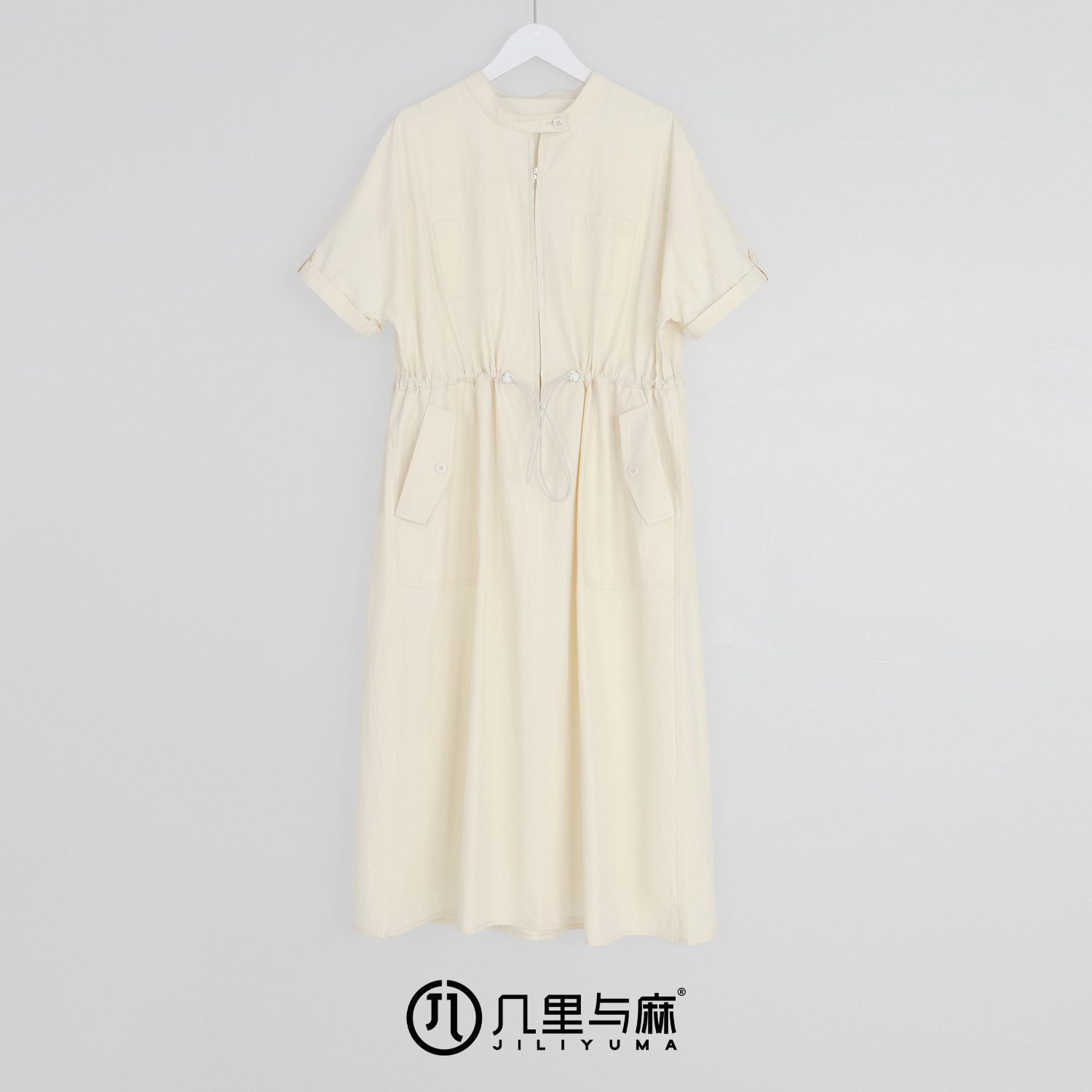 （几里与麻）云栋-设计感夏季清凉连衣裙 衣长116 胸围118 1042585