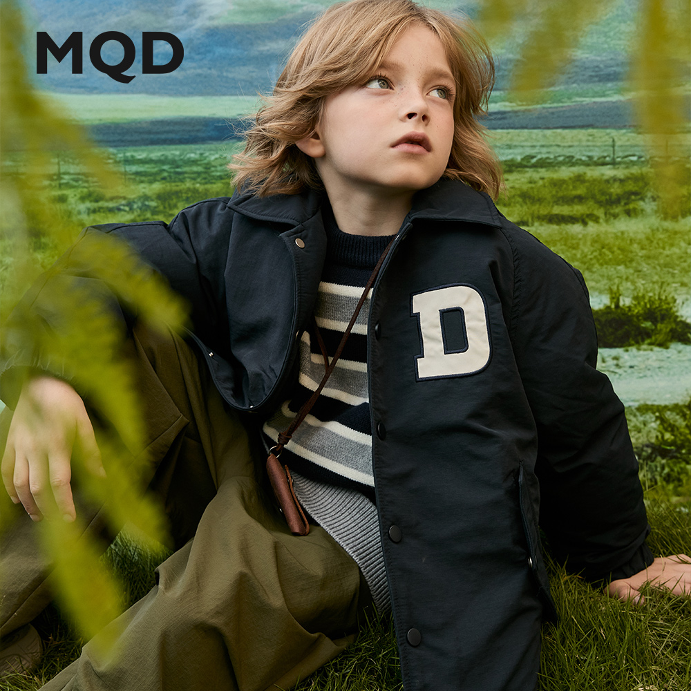 MQD儿童时尚保暖冬季时尚童装户外防风中大童新款羽绒服加厚中性