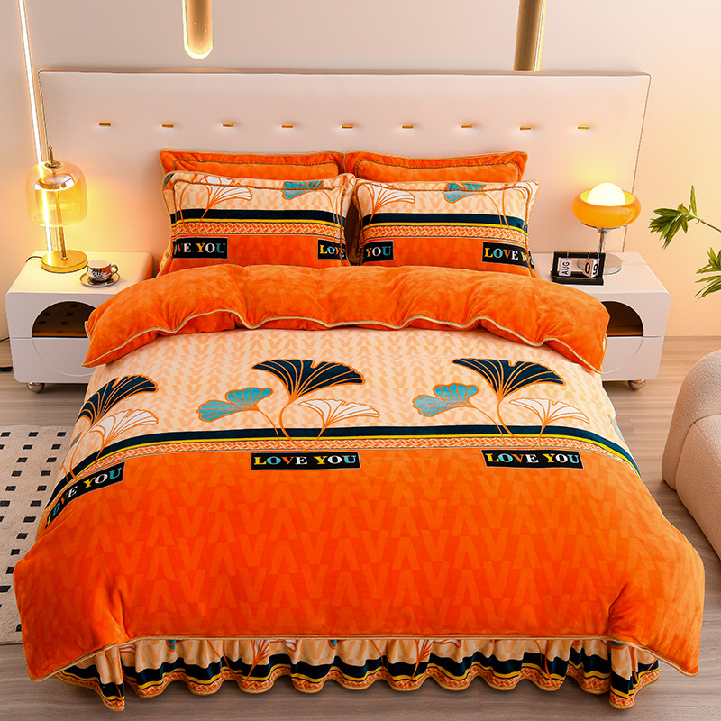 牛奶绒单人三件套加厚双面绒冬季床上用品