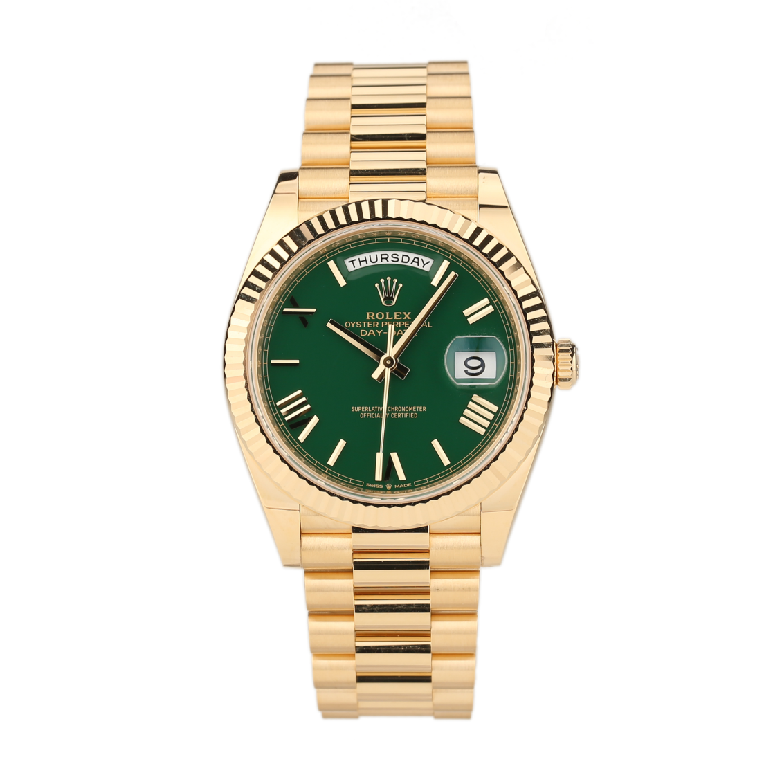 未使用 Rolex/劳力士 礼尚往来25年228238赌桌绿劳力士男表94L58