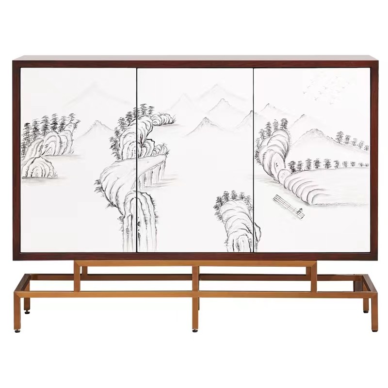 美式轻奢现代简约餐边柜客厅装饰柜