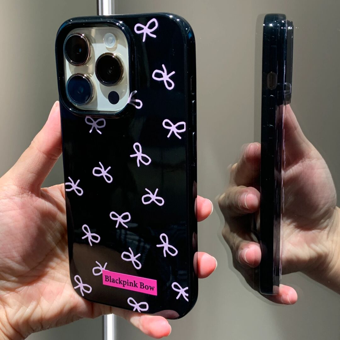 满屏粉色蝴蝶结iPhone15promax手机壳xs新11/13pro苹果14软xs女8